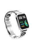 Kılıftech Xiaomi Redmi Watch 2 Lite Uyumlu Krd-60 Metal Zore Kordon-Gümüş