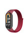 Kılıftech Xiaomi Mi Band 8 Zore Krd-03 Hasır Kordon-Kırmızı