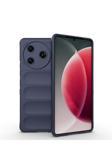 Kılıftech Tecno Spark 30 Pro Kılıf Esnek Tpu Oyuklu Arka Yüzey Tasarımlı Kth Etnik Silikon Kapak - Lacivert