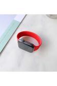 Kılıftech Watch 38Mm Uyumlu Krd-31 Solo Loop Medium Zore Kordon-Kırmızı