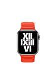 Kılıftech Watch Ultra 49Mm Kordon Uyumlu Krd-34 Deri Strap Kayış Clo- Kırmızı
