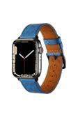 Kılıftech Watch 40Mm Uyumlu Krd-76 Pu Deri Kordon Strap Kayış Clo- Mavi