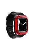 Kılıftech Watch 40Mm Uyumlu Krd-88 Sert Pc Kasa Koruyuculu Uyumlu Zore Kordon-Kırmızı