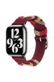 Kılıftech Watch 38Mm Uyumlu Clo- Krd-97 Sarmal Örgü Tasarımlı Kordon-Kırmızı