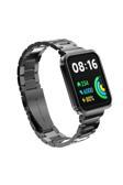 Kılıftech Xiaomi Redmi Watch 2 Lite Uyumlu Krd-60 Metal Zore Kordon-Siyah