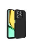 Fzd Global Realme C61 Kılıf Kamera Korumalı Fzd Ananas Kapak - Siyah
