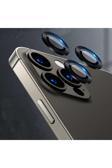 Kılıftech İphone 12 Pro Max Uyumlu Zore Cl-07 Kamera Koruyucu-Siyah