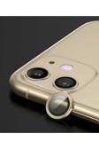 Kılıftech İphone 11 Uyumlu Zore Cl-07 Kamera Koruyucu-Gold