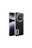 Kılıftech Poco X7 Kılıf Kamera Korumalı Logo Gösteren Kth Omega Kapak - Gümüş