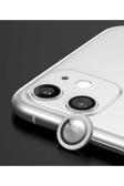 Kılıftech İphone 11 Uyumlu Zore Cl-07 Kamera Koruyucu-Gümüş