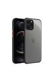 Zore İphone 12 Pro Max Uyumlu  Kaff Kılıf-Siyah