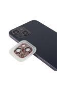 Kılıftech İphone 13 Mini Uyumlu Zore Cl-08 Kamera Koruyucu-Kırmızı