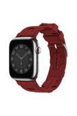 Kılıftech Watch 42Mm Krd-92 Uyumlu Zore Kordon-Koyu Kırmızı