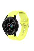 Kılıftech Galaxy Watch 4 Classic 46Mm Krd-50 Uyumlu Zore Kordon-Sarı