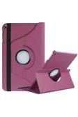 Kılıftech Galaxy Tab A 8.0 (2019) T290  Uyumlu Zore Dönebilen Standlı Kılıf-Mor