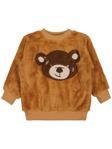 4164 Civil Boys Ayı Nakışlı 2-5 Yaş Sweatshirt - Turuncu2-3 Yaş