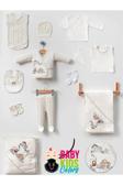 Baby Kids Colors Arabalı Trenli 10'Lu Hastahane Çıkışı Yeni Doğan Zıbın Set