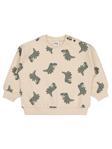Civil Baby Benekli Dino Empirme 6-18 Ay Sweatshirt - Bej12-18 Ay