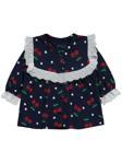 Civil Baby Puanlı Kiraz Emprime Fistolu Kız 6-18 Ay Pijama Takımı - Lacivert6-9 Ay