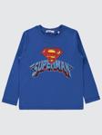 Superman Baskılı 6-9 Yaş Sweatshirt - Mavi9-10 Yaş