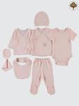 Civil Baby Bebek Organik 8'li Zıbın Takımı  - Pembe0-1 Ay