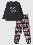 Civil Girls Büyük Tavşan Empirme 6-9 Yaş Pijama Takımı - Gri7-8 Yaş