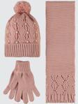 Civil Girls Garson 10-13 Yaş Atkı Bere Eldiven Set - PembeStandart