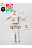 Baby Kids Colors Lüks Ayıcık Yeni Doğan Hastane Çıkış 5'Li Zıbın Seti (Kutulu)