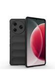 Kılıftech Tecno Spark 30 Pro Kılıf Esnek Tpu Oyuklu Arka Yüzey Tasarımlı Kth Etnik Silikon Kapak - Siyah