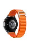 Kılıftech Huawei Watch Gt 3 42Mm Uyumlu Krd-74 20Mm Hasır Zore Kordon-Turuncu
