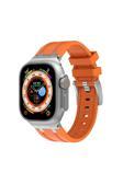 Kılıftech Watch 42Mm Uyumlu Krd-89 Uyumlu Zore Kordon-Turuncu