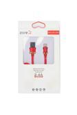 Kılıftech Kırmızı Poro Lightning Usb Kablo 1M-Zore