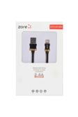 Kılıftech Siyah Poro Lightning Usb Kablo 1M-Zore