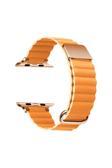 Zore Watch Ultra 49Mm Uyumlu Krd-78 Pu Deri Kordon Strap Kayış Clo- Turuncu