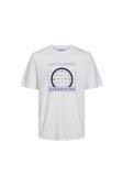 Jack&Jones Erkek T-Shirt Beyaz 12238838 Jcoocean Tee Crew Neck Fst