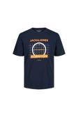 Jack&Jones Erkek T-Shirt Lacivert 12238838 Jcoocean Tee Crew Neck Fst