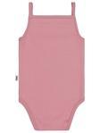Civil Baby İp Askılı Dantelli  Kız Çıtçıtlı Badi - Pembe12-18 Ay