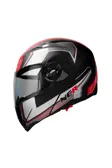 NCR Kask Çene Açılır Vizörlü Kırmızı (Ece Belgeli)