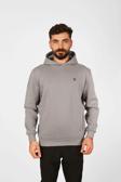 Man Of Man |Kapüşonlu Sweatshirt| Fleto Cep Detaylı Reflektör Baskılı Şardonlu