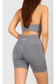 Ntb Nature The Brand Ntb Kahverengi Yüksek Bel Kısa Spor Taytı Scrunch Detaylı,Toparlayıcı Tayt,Kısa Spor Tayt,Fitness