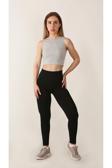 Ntb Nature The Brand Ntb Crop Rip Top Light Green, Kadın Spor Crop,Kadın Crop,Fitness Crop,Yoga Crop, Esnek Terletmez
