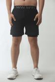 Man Of Man Siyah Unisex Gym Ve Fitness Fitness Astarlı Taytlı Şort