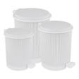 Omnipazar ELF-N320 Nostalji 3 Boy Plastik Pedallı Çöp Kovası 
