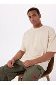 Lumberjack A10195244408010-Mb Ros 11Hs113 5Fx Bej Bisiklet Yaka Oversized Düz Erkek T-Shirt