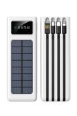Çelikwork 20,000Mah Güneş Enerjili Powerbank - 2 Usb, Mikro, Lightning, Iphone Ve Type-C Kablolu Taşınabilir