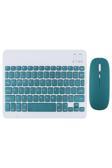 Deanb Bkb011 Mini 24X15Cm Kablosuz Bluetooth Klavye & Mouse Seti - Universal Uyumlu, Taşınabilir Ve Şarjlı