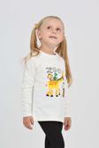 Toontoy Kız Çocuk Zürafa Baskılı Sweatshirt