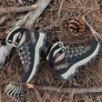 2224-Jamper Anatomik Kaydırmaz Tabanlı Soft Shell Outdoor Trekking Erkek Fermuarlı Spor Bot - NKT02224-Tarçın-44