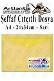 A4 Çıtçıtlı Dosya Şeffaf Renkli Zarf Dosya 1 Adet Çıt Çıtlı Dosya Su Geçirmez 100 Yaprak Kapasite