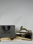 Lanvin Paris Cat Handle Gold Clutch Bag - Limited Edition Metalik Altın El Çantası
